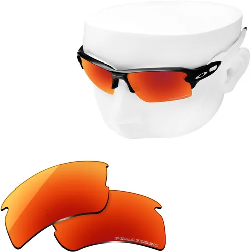 Miniatura 2 de OOWLIT Lentes de repuesto compatibles con Oakley Flak 2.0 XL Sunglass Fire Combine8 Polarizadas