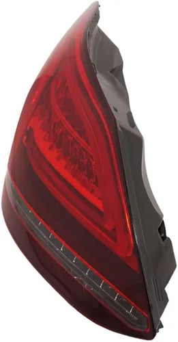 Miniatura 6 de KarParts360 Conjunto de luz trasera para Mercedes-Benz C300/C43 AMG 2019 2020 2021 lado del conductor Lente transparente y roja LED Reemplazo