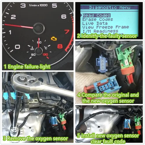 Miniatura 6 de 234-4380 Sensor de oxígeno O2, relación aire-combustible aguas abajo compatible con Altima Sentra Maxima Murano Rogue Quest G37 1 pieza