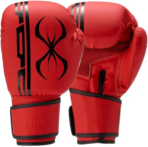Miniatura 11 de Guantes de boxeo STING Armaplus Material exterior T3, sistema de revestimiento flotante, relleno de núcleo Hi Flow, correa de soporte de muñeca