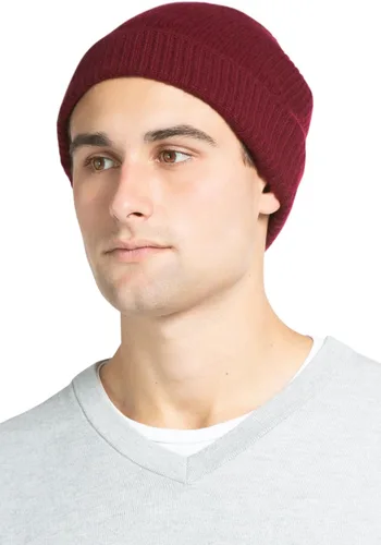 Miniatura 12 de Fishers Finery Sombrero con puños acanalados de cachemira 100% pura para hombre; ultra felpa