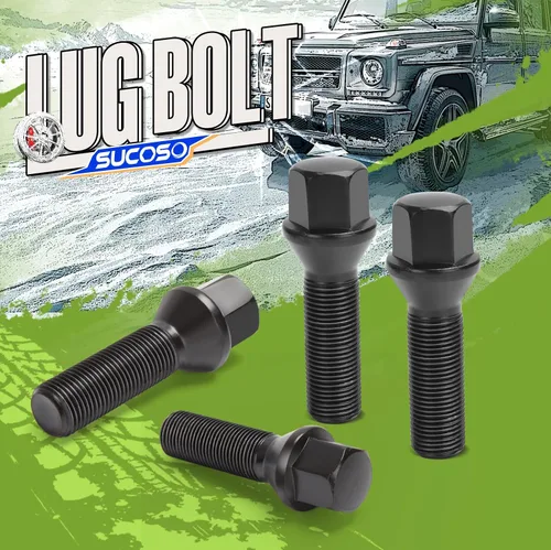 Miniatura 7 de SUCOSO 20 piezas de pernos de rueda extendidos M14x1.25 para 328i I3 335i I8 M2 M3 M4 M5 F80 F10 X2 X4 X6 Mini, pernos de rueda de vástago cónico