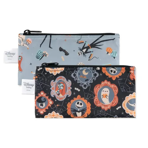 Miniatura 40 de Bumkins - Bolsas reutilizables para snacks, para almuerzo escolar de niños y porciones para adultos, tela lavable, bolsa con cierre de tela