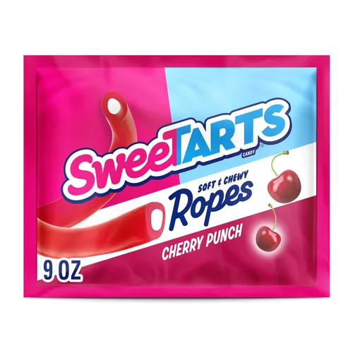 Miniatura 11 de SweeTARTS Soft & Chewy Ropes Candy, sabor a fresa picante, bolsa de 9 onzas