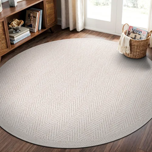 Miniatura 50 de CAMILSON Easy Alfombra de yute, 2 x 3 pulgadas, interiores y exteriores, fibra gris oscuro, para sala de estar, patio y cocina, diseño tejido