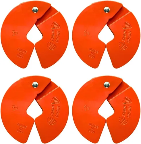 Miniatura 8 de Micro Gainz - Placa fraccional para mancuernas de 1.25lb, ideal para micro cargas, (elige color) juego de 4 placas fraccionales, diseñadas para Rojo