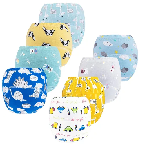 Miniatura 7 de Pantalón de Entrenamiento para Niños y Niñas, Calzoncillos de Entrenamiento con Diseños de Aprendizaje (Paquete de 8, 4-6T)