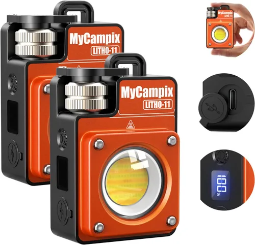 Miniatura 13 de MyCompix - Linterna de camping portátil, linterna LED ajustable de 3500 lúmenes, recargable con tiempo de funcionamiento y pantalla de 2.5 a 15