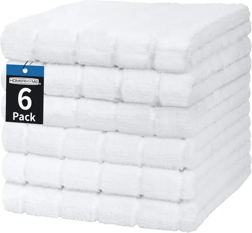 Miniatura 16 de Toallas de Baño de Mano de Microfibra, Paquete de 6 de 25 x 15 pulgadas Toallas de Mano Grises para Baño, Multiusos de Secado Rápido Sin Pelusas