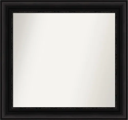 Miniatura 620 de Amanti Art Espejo personalizado, espejo de baño negro puente, espejo de pared o espejo de tocador de baño sobre el fregadero (26 x 26 pulgadas)