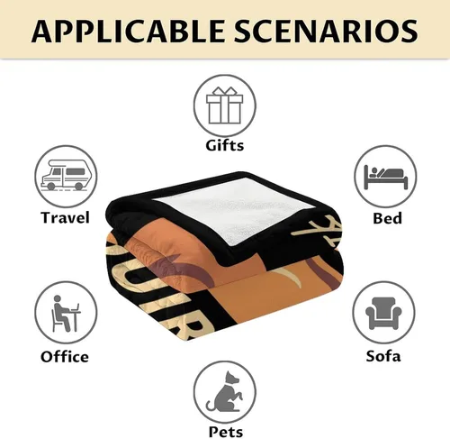 Miniatura 6 de Manta de ardilla de regalo – 40 x 50 pulgadas linda manta para niñas – Manta negra suave y acogedora mullida para sofá Ardilla1-1