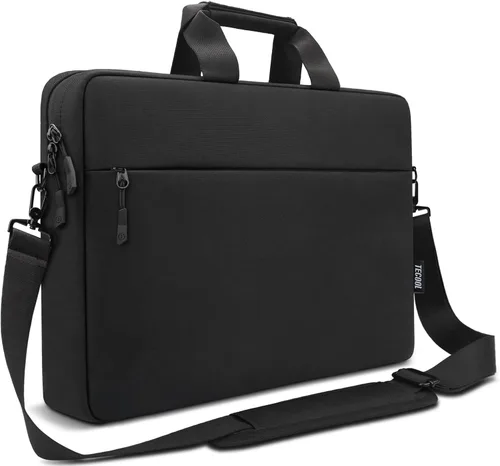 TECOOL Bolso de 14 Pulgadas para Laptop, Funda Impermeable para Laptop con Correa de Hombro, Bolsa Mensajero Tipo Maletín para Notebook de 14