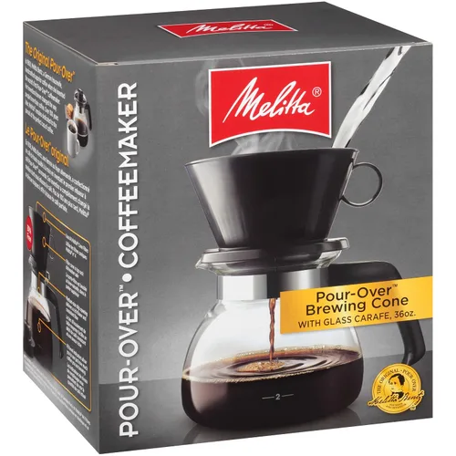 Melitta cafetera, cápsula con vertedor más taza para viaje paquete de 2.