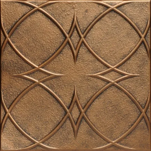 Miniatura 6 de À LA MAISON CEILINGS R82 - Azulejos de techo de espuma con pegamento de círculos y estrellas (21.6 pies cuadrados/caja), paquete de 8, color dorado
