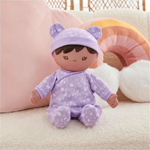Miniatura 7 de GUND Muñeca de bebé sostenible para bebé, muñeca de felpa hecha de materiales reciclados, para bebés y recién nacidos, morado, 12 pulgadas Muñeca