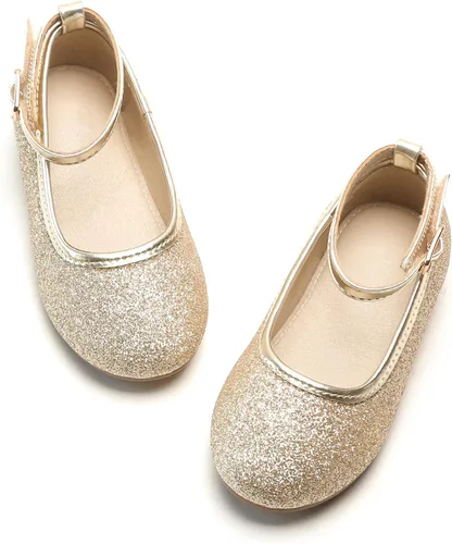 Otter MOMO ToddlerLittle Girls Mary Jane Ballerina Flats Shoes Slip-on School Party Dress Shoes