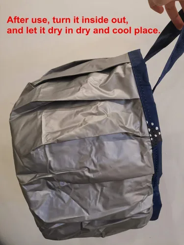 Miniatura 9 de Bolsa de baño plegable para pies de 14L con asas para niños, cubo de spa de pedicura portátil para pies para viajes y camping Rosa