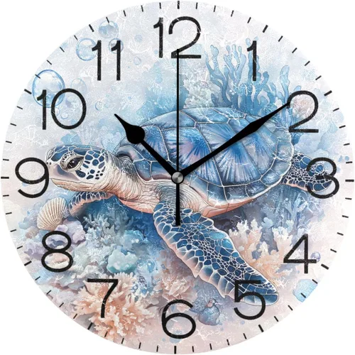 Miniatura 17 de Bathing Capybara Pattern Wall Clock Decorative Hanging Clock Silent Non Ticking Square Clock for Living Room Kitchen Bedroom