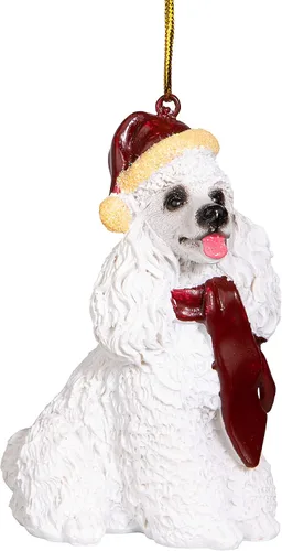 Miniatura 20 de Design Toscano - Figura de perro para decoración navideña. Golden Retriever