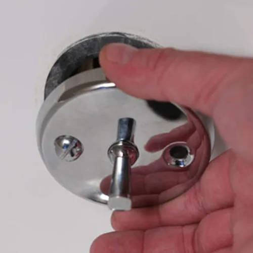 Miniatura 4 de DANCO Placa de desbordamiento para bañera con palanca de disparo, cromado, paquete de 1 (80991), 2 pulgadas Cromo