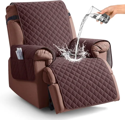 Miniatura 13 de KinCam Funda 100% impermeable para silla reclinable, fundas de sofá reclinable para mascotas, perros, funda de sofá reclinable, protector de muebles