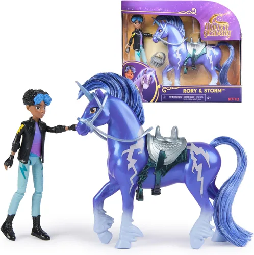 Miniatura 13 de Unicorn Academy, Set de Poder de Amistad de Ava y Leaf con Silla de Montar y Accesorios, Muñecas y Juguetes de Unicornio, Regalos y Pequeños