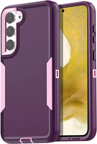 Miniatura 8 de AICase Funda para Samsung Galaxy S22, soporte magnético para automóvil, resistente de 2 capas, duradero, protección de grado militar, a prueba