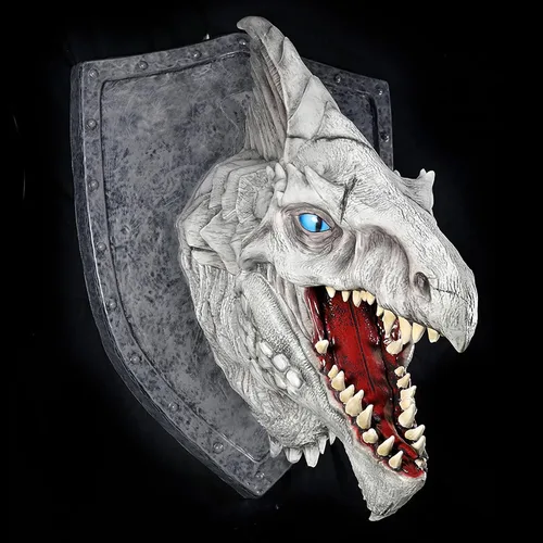 Miniatura 9 de WizKids D&D Réplicas de los Realms: Placa de Trofeo Dragón Blanco Calabozos y Dragones