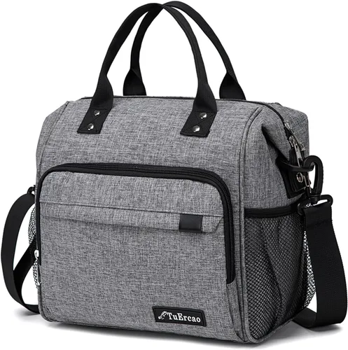 Miniatura 30 de TuErCao - Linda lonchera con forma de fresa para mujeres; bolsas de almuerzo para el trabajo, lonchera pequeña con aislamiento para pícnic, viaje