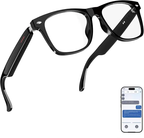 Lentes inteligentes AI, lentes Bluetooth multifuncionales para hombres y mujeres, dispositivo de traductor de 116 idiomas y acentos, filtro de luz