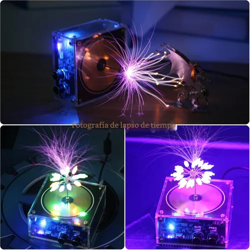 Miniatura 3 de Joytech Bluetooth Music Tesla Coil Arco Plasma Bocina de transmisión inalámbrica Modelo de juguete de escritorio experimento SSTC SS02