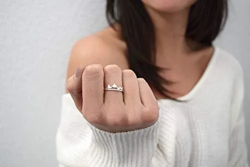 Miniatura 5 de Altitude Boutique Anillo de montaña para mujer, joyería de montaña para niñas, ajustable, para amantes de la naturaleza, hipoalergénico