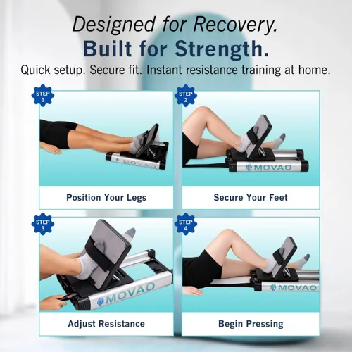 Miniatura 3 de Mini máquina de prensa de piernas en la cama para rehabilitación Entrenador de fuerza de piernas de bajo impacto para recuperación neurológica