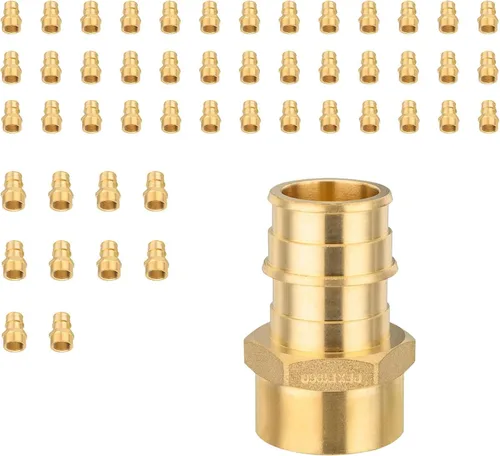 Miniatura 36 de Paquete de 2 accesorios de expansión Niikappu Pex-A, adaptador de flujo completo NPT hembra de 1 pulgada Pex-A x 1 pulgada, accesorio de tubería