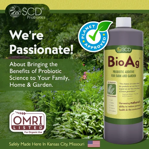 Miniatura 5 de SCD BioAg - Microbios orgánicos de suelo de granja y jardín, iniciador de compost con 12 cepas probióticas, súper concentrado vivo