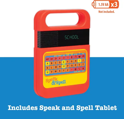 Miniatura 4 de Speak & Spell - Juego electrónico de aprendizaje educativo, juegos de ortografía, arcade de mano retro de los años 80, juguetes para autismo
