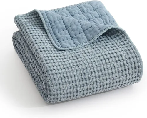 Miniatura 98 de Levtex Home Mills Waffle - Juego de colcha King (122 x 106 pulgadas) con 2 fundas de almohada (36 x 20 pulgadas) - Rubor - Juego de colcha de Blush