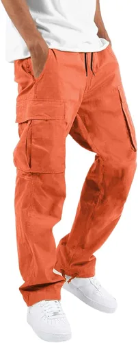 Miniatura 71 de Pantalones deportivos para hombre, pantalones de otoño e invierno y sólidos para hombres y hombres, cómodos con múltiples bolsillos