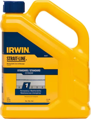 Miniatura 2 de IRWIN Tools STRAIT-LINE 65201 - Tiza de marcado estándar, 2.5 libras, azul (65201)