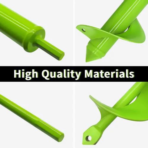 Miniatura 5 de TCBWFY Paquete de 4 brocas de taladro en espiral para jardín – Acero resistente de alta durabilidad, resistente a la corrosión – Perfecto
