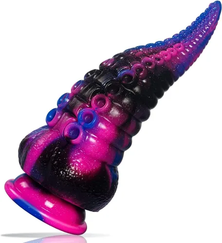 Consolador realista de tentáculo para mujeres: consolador anal grande de 8.7" con ventosa fuerte, enorme tapón anal de silicona líquida Monster para