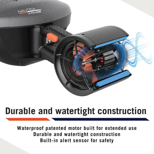 Miniatura 10 de Nautica J Class Underwater seascooter, Foldable and Travel Ready for Diving, Snorkeling, and Cruising
