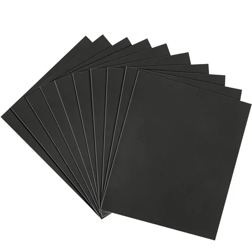 Miniatura 46 de Papel de lija de grano 120, hojas de lijado en seco y húmedo de 9 x 3.6 pulgadas para acabado de muebles de madera, lijado de metal y pulido