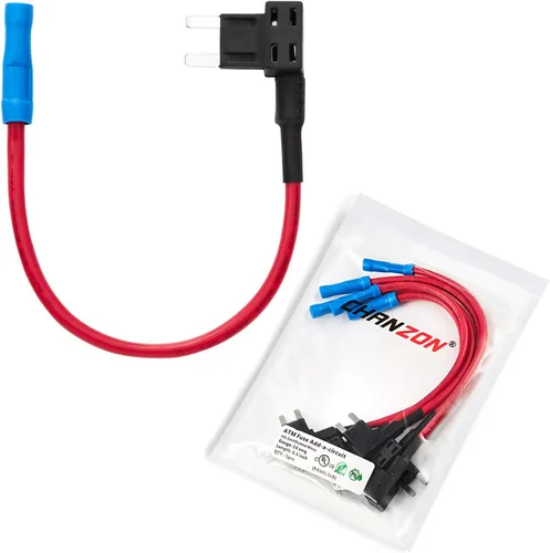 [Cable UL] Chanzon 5 unids 14awg Add-a-Circuit Fusible Tap Adaptador ATM/Mini Fuse Holder para 30A Automotriz Coche Motocicleta