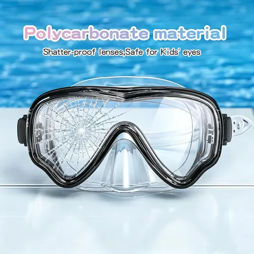 Miniatura 3 de Gafas de natación para niños con cubierta para la nariz, máscara de buceo de esnórquel, antivaho, anti-UV, equipo de esnórquel, gafas de natación
