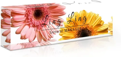 Miniatura 14 de Placa de nombre de escritorio personalizada, placa de identificación acrílica, placas de identificación grabadas personalizadas con logotipo/foto
