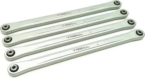 Miniatura 4 de Treal Aluminio 7075 Barras de enlace inferior (4) Set para Losi LMT (negro)