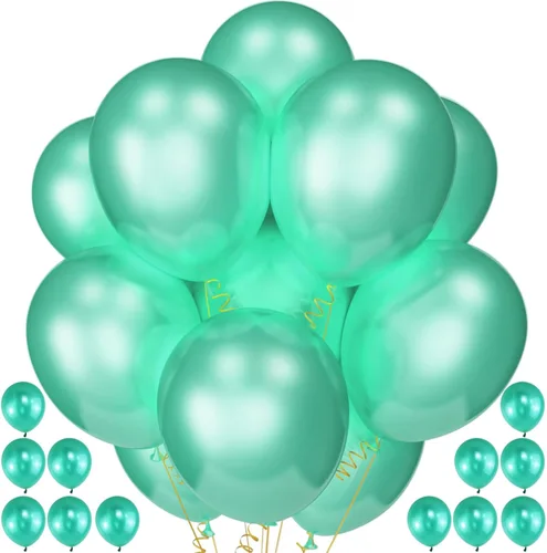 Miniatura 12 de 32 globos grandes de color verde claro de 18 pulgadas, globos redondos de látex grandes para decoración de cumpleaños y boda. C15-verde claro