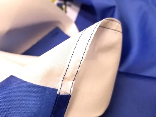 Miniatura 4 de Bandera de El Salvador, 100% poliéster, 3x5, doble costura, interior, azul y blanco, para el Día de la Independencia de El Salvador