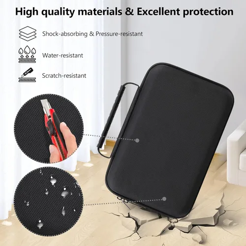 Miniatura 5 de Funda GPS para Garmin dezl OTR610/OTR720/OTR710/OTR620/DriveSmart 76/66/71 EX/DriveCam™ 76/RV 795/RV Cam 795, 6-7 pulgadas con bolsa de malla